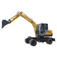 Factory directly mini wheel excavator full hydraulic for sale